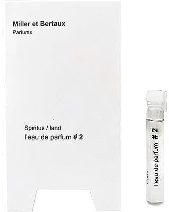 Miller et Bertaux Spiritus - Парфюмированная вода (пробник) — фото N1