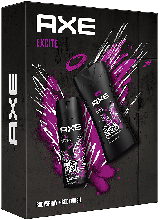 Axe Excite - Набор (sh/gel/250ml + deo/150ml) — фото N3