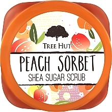 Парфумерія, косметика Скраб для тіла "Персиковий сорбет" - Tree Hut Peach Sorbet Sugar Scrub