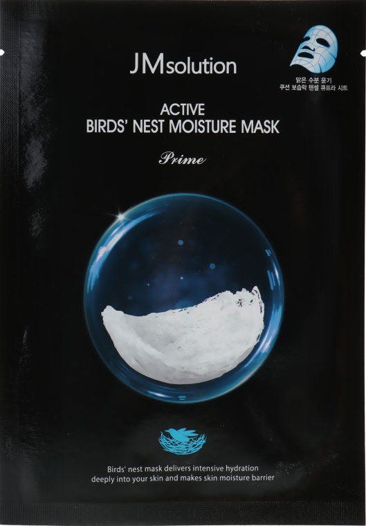 Тканевая маска с ласточкиным гнездом - JMsolution Active Bird's Nest Moisture Mask Prime