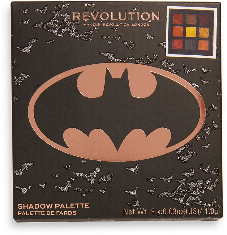 Палетка теней для век - Makeup Revolution X Batman I Am The Batman Eyeshadow Palette — фото N6