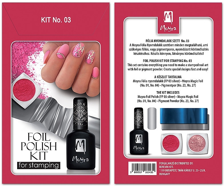 Набір для тиснення фольгою № 3 - Moyra Foil Polish Kit For Stamping — фото N1