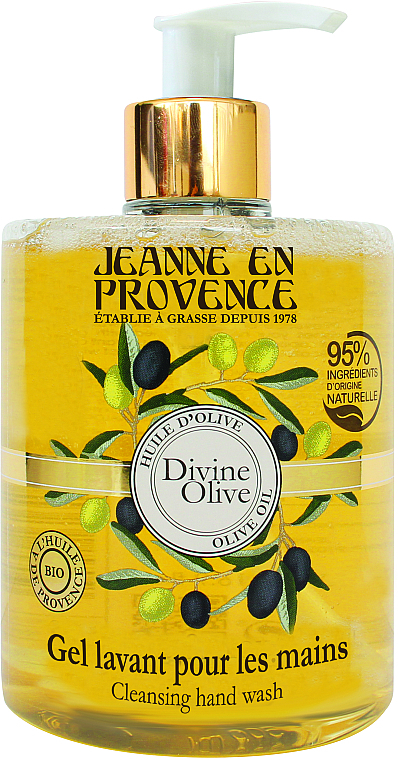 Гель для мытья рук - Jeanne en Provence Lavant Mains Divine Olive — фото N1