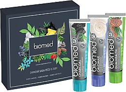 Парфумерія, косметика Набір - Biomed Dental Care Gift Set for Men (toothpaste/3x100g)