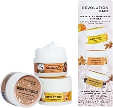 Духи, Парфюмерия, косметика Набор - Revolution Haircare Haircare Winter Hair Mask Gift Set (h/mask/3x50ml)