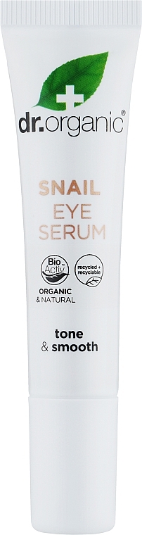 Антивозрастная гелевая сыворотка для кожи вокруг глаз с улиткой - Dr. Organic Bioactive Skincare Anti-Aging Snail Gel Eye Serum — фото N2