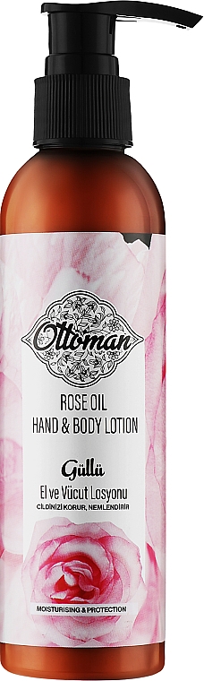 Лосьйон для рук і тіла «Османська троянда» - Dr. Clinic Ottoman Rose Oil Hand & Body Lotion — фото N1