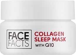 Парфумерія, косметика Нічна гель-маска з колагеном та коензимом Q10 - Face Facts Collagen & Q10 Gel Sleep Mask