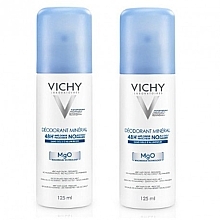 Набір - Vichy Mineral Deodorant Spray 48H Sensitive Skin (deo/125ml + deo/125ml) — фото N1