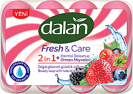 Духи, Парфюмерия, косметика Туалетное мыло «Лесные ягоды» - Dalan Fresh&Care Beauty Soap With Natural Glycerin