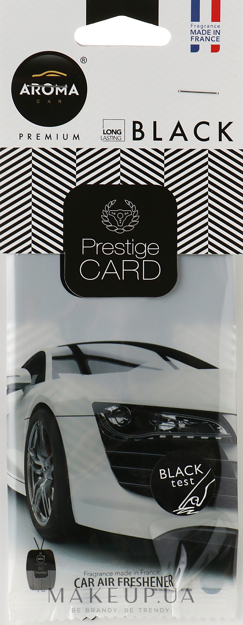 Ароматизатор с запахом целлюлозы "Black" для авто - Aroma Car Prestige Card — фото 6g