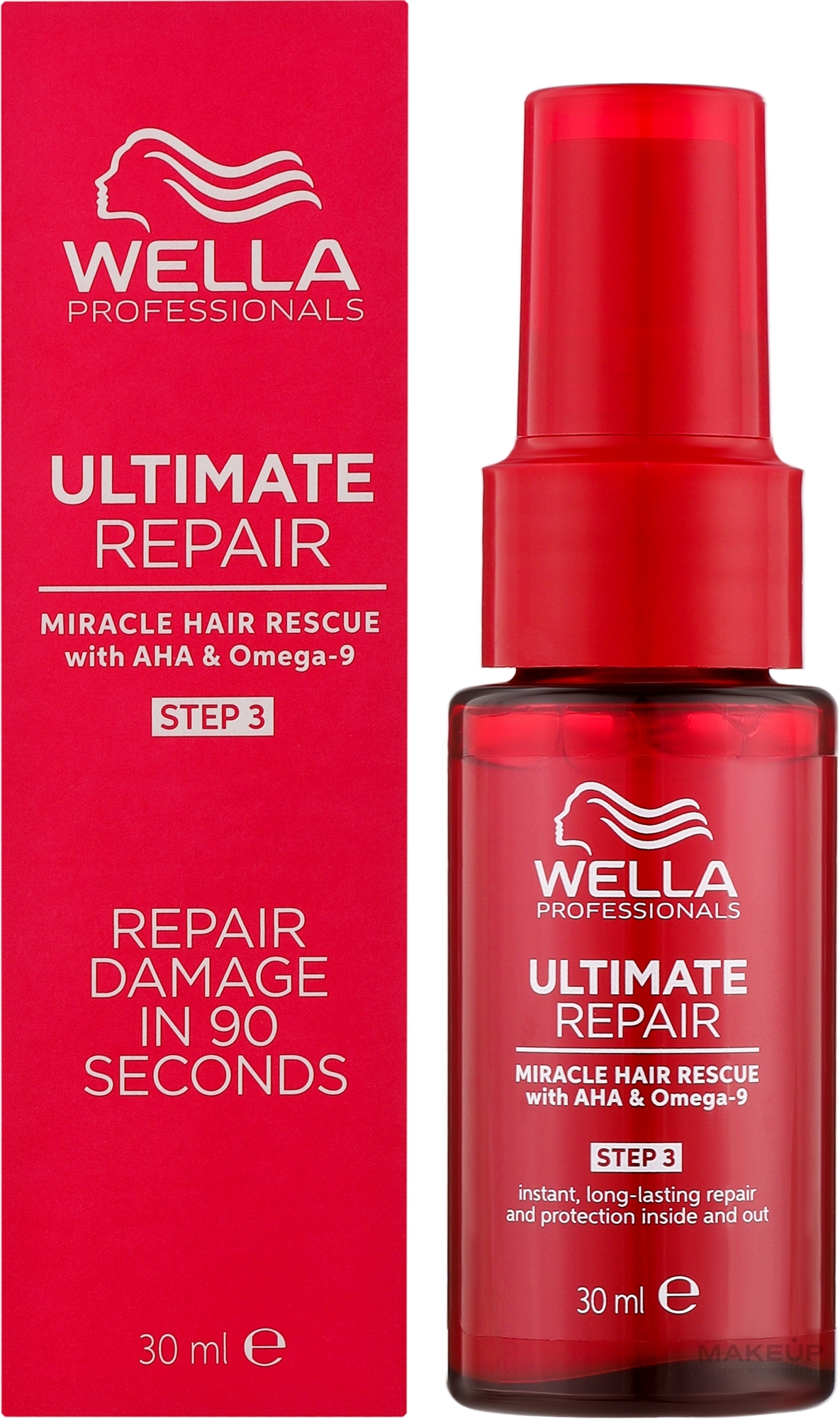 Сыворотка для всех типов волос - Wella Professionals Ultimate Repair Miracle Hair Rescue With AHA & Omega-9 — фото 30ml