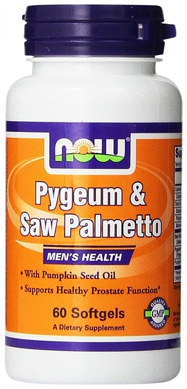 Желатинові капсули - Now Foods Pygeum & Saw Palmetto — фото N5