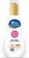 Духи, Парфюмерия, косметика Солнцезащитный спрей молочко - Baby Crema Sun Milk SPF 50+