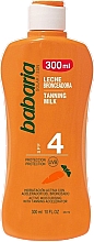 Парфумерія, косметика Молочко для засмаги - Babaria Sun Tanning Milk SPF4