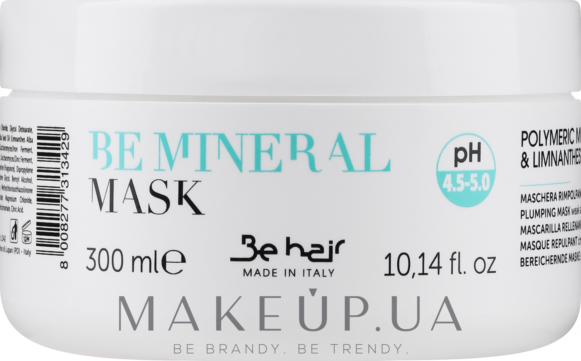 Ущільнювальна маска для волосся з мінералами - Be Hair Be Mineral Plumping Mask — фото 300ml