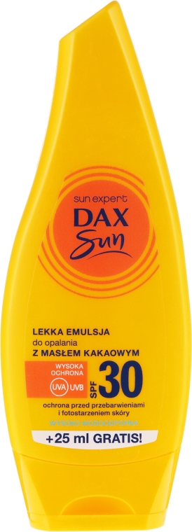 Сонцезахисна емульсія з маслом какао - Dax Sun SPF30 Protective Emulsion Cocoa Butter — фото N1