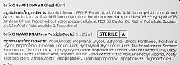 Набор для антиоксидантной терапии лица - Retix.C Smart DNA Therapy (peel/40ml + coct/9x2,5ml) — фото N3