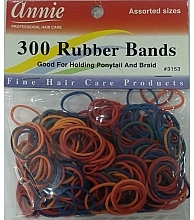 Парфумерія, косметика Резинки для волосся, 300 шт. - Annie Rubber Bands Multi Colores