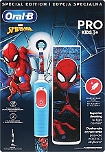 Духи, Парфюмерия, косметика Набор - Oral-B Pro Kids Spider-Man (tooth/brush/1pcs + case)