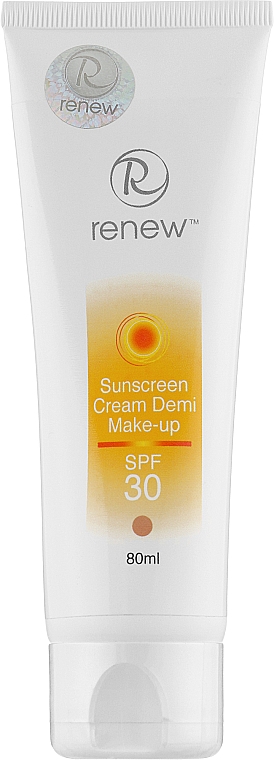 Солнцезащитный тональный крем-антиоксидант для лица SPF-30 - Renew Sunscreen Cream SPF-30 Demi Make-Up