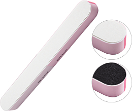 Парфумерія, косметика Пилка-полірувальник для нігтів 6-сторонній, рожевий - NeoNail Professional