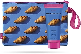 Духи, Парфюмерия, косметика Набор - Pupa Breakfast Lovers Croissant (sh/milk/200 ml + pouch)