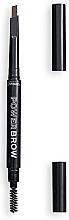 Духи, Парфюмерия, косметика Автоматический двухсторонний карандаш для бровей - Relove By Revolution Power Brow Pencil