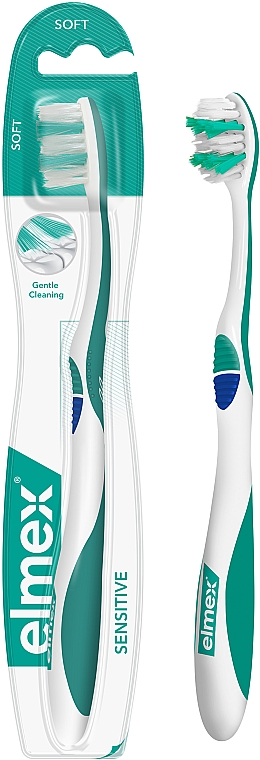 Мягкая зубная щетка, синяя - Elmex Sensitive Toothbrush Extra Soft — фото N2