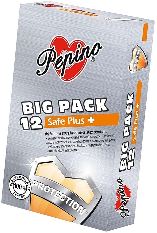 Презервативи, 12 шт. - Pepino Safe Plus — фото N1