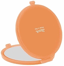 Парфумерія, косметика Дзеркало кишенькове, 82448, помаранчеве - Compact Bag Mirror 73 Mm