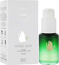 Сироватка з водоростями для обличчя - Yope Hydro Shot Algae + Hyaluronic Acid Serum — фото N2