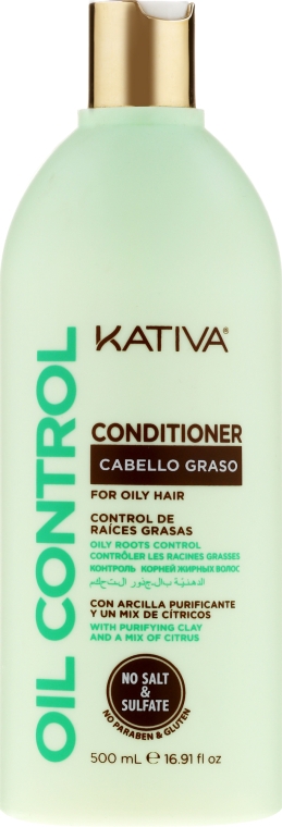 Кондиціонер для жирного волосся - Kativa Oil Control Conditioner — фото N1