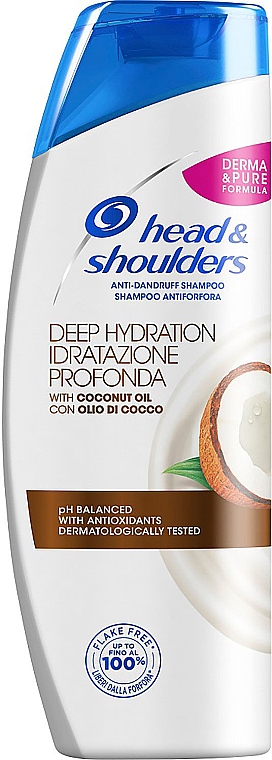 Шампунь для волосся - Head & Shoulders Deep Hydration Coconut Oil Shampoo — фото N1