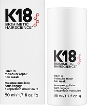Незмивна маска для волосся - K18 Hair Biomimetic Hairscience Leave-in Molecular Repair Mask — фото N4
