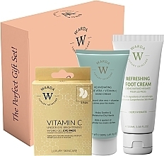 Парфумерія, косметика Набір - Warda Vitamin C Glow & Care Set (eye/pads/3pcs + h/cr/50ml + foot/cr/100ml)