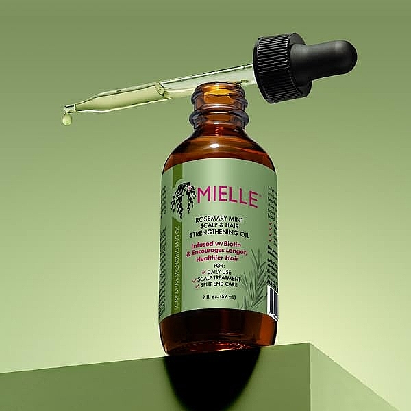 Зміцнювальна олія для волосся та шкіри голови - Mielle Organics Rosemary Mint Scalp & Hair Strengthening Oil — фото N3