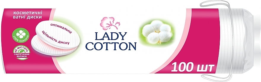 Косметические ватные диски 100шт - Lady Cotton — фото N2