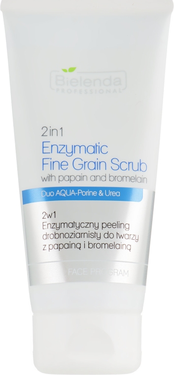 Ферментований мінеральний скраб для обличчя, 2 в 1, з папаїном та бромеліном - Bielenda Professional Face Program 2in1 Enzymatic Fine Grain Scrub