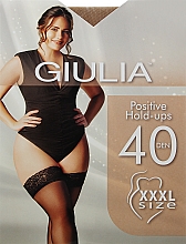 Чулки для женщин "Positive Hold Ups" 40 Den, daino - Giulia — фото N1