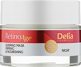 Парфумерія, косметика Маска для обличчя проти зморщок "Нічна" - Delia Cosmetics Retinoage Sleeping Mask