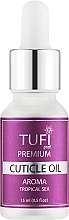 Парфумерія, косметика Олія для кутикули "Тропічне море" - Tufi Profi Premium Aroma