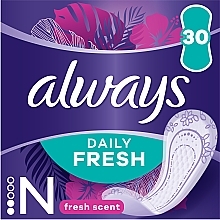 Ежедневные прокладки "Свежий аромат", 30 шт. - Always Daily Fresh Normal — фото N1