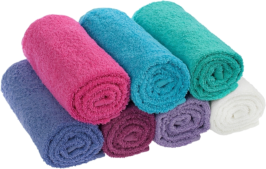 Набор полотенец для лица, белое и розовое "Twins" - MAKEUP Face Towel Set Pink + White — фото N6