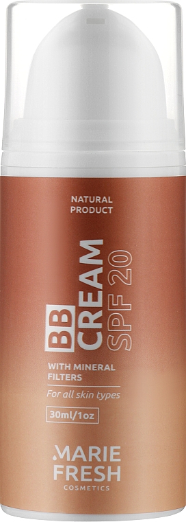 Тонувальний ВВ-крем для обличчя - Marie Fresh Cosmetics BB Cream SPF 20