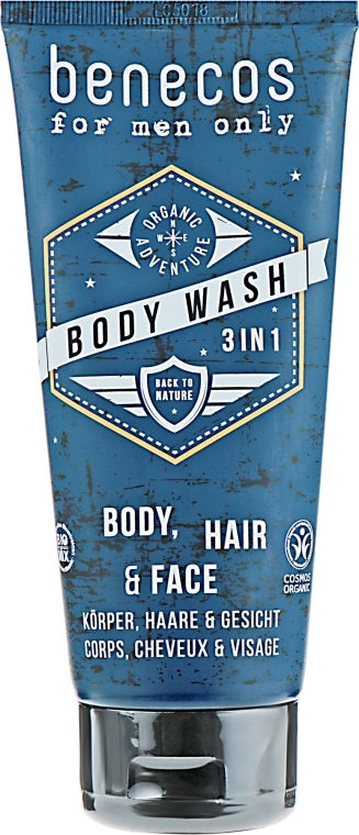Гель для душу  - Benecos For Men Only Body Wash 3in1 — фото N1