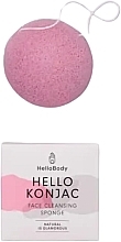 Парфумерія, косметика Конжаковий спонж для вмивання - Hello Body Hello Konjac Face Cleansing Sponge