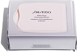 Салфетки для лица освежающие - Shiseido Skincare Global Refreshing Cleansing Sheets  — фото N1