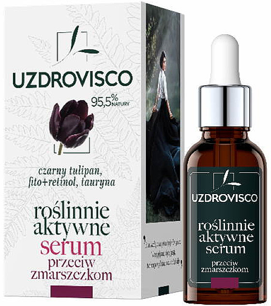 Активна зволожувальна сироватка проти зморщок - Uzdrovisco Black Tulip — фото N1