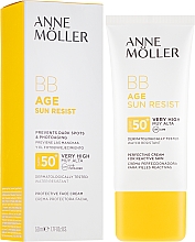 Парфумерія, косметика Сонцезахисний BB-крем для обличчя - Anne Moller BB Age Sun Resist Perfecting Cream SPF50+